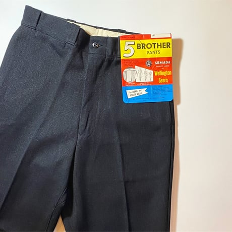 1950〜60's 5 BROTHER Whipcord Trousers Deadstock