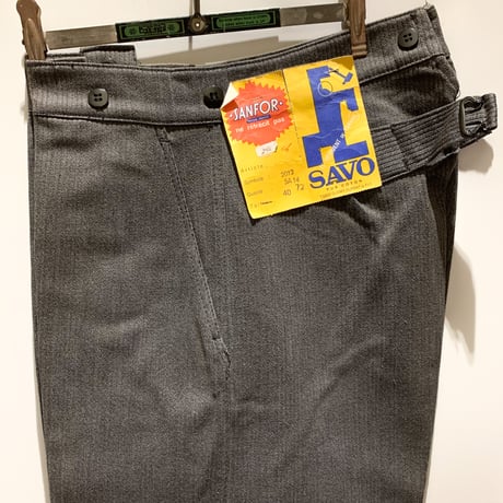 1940's〜 SAVO Gray Pique Trousers Deadstock