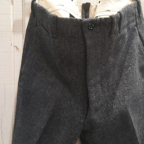 1940's〜 Unknown Herringbone Wool Trousers