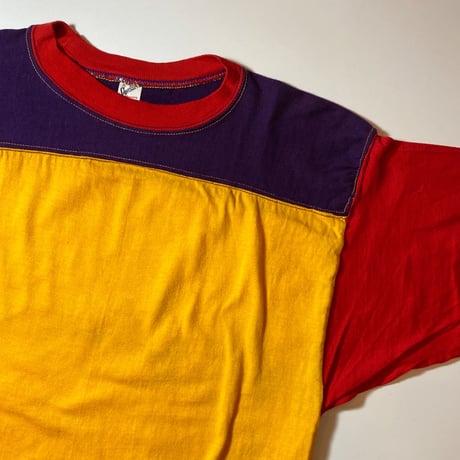 1960〜70's Russell Southern Crazy Pattern Football Tee