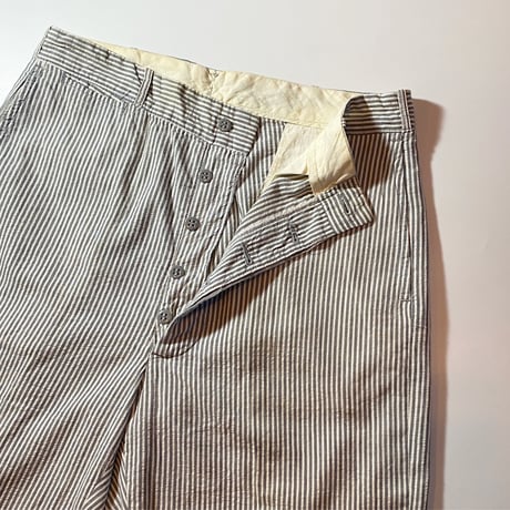 1940〜50's Unknown Seersucker Trousers Deadstock