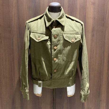 1940's British Army Green Denim Jacket Deadstock