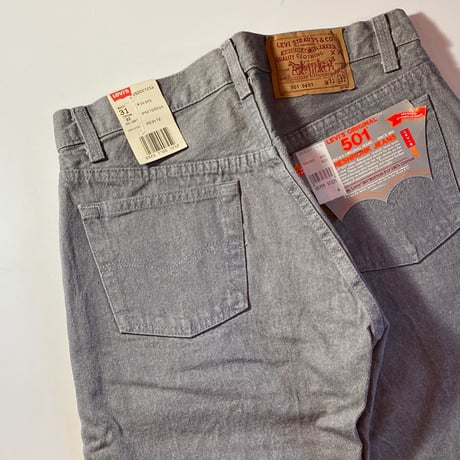 1980's Levi's 501 Gray Denim Pants Deadstock