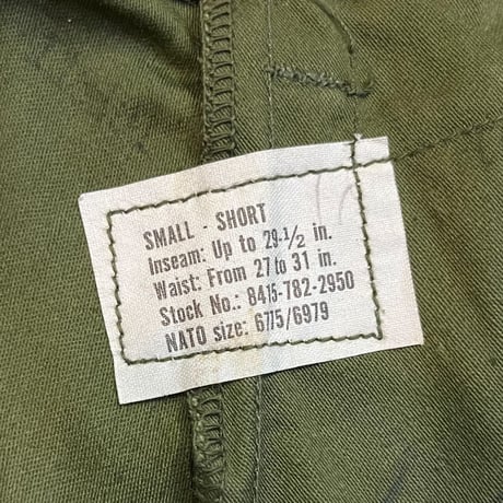 1970's US.ARMY M-65 Field Trousers Deadstock