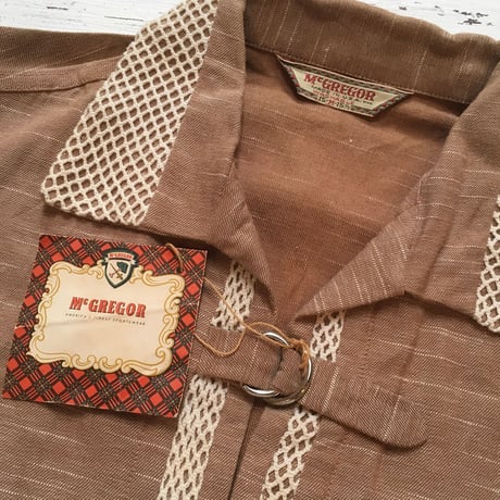 1950's〜 McGREGOR Pullover S/S Shirt Deadstock