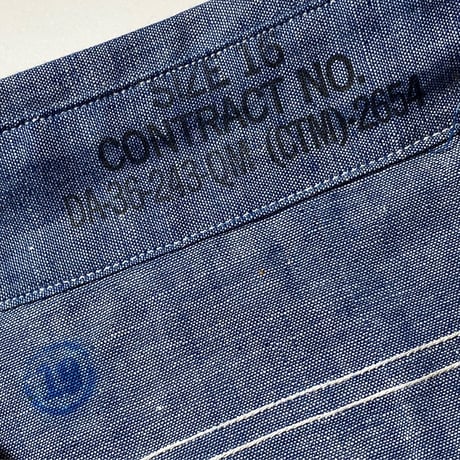 1950's US.NAVY Chambray L/S Shirt Deadstock