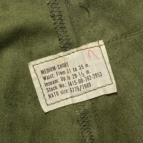 1970's US.ARMY M-65 Field Trousers Deadstock