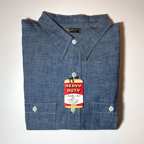 1950〜60's HEAVY DUTY Chambray L/S Shirt Deadstock