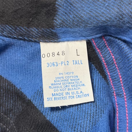 1990's DAKOTA Heavy Flannel L/S Shirt Deadstock