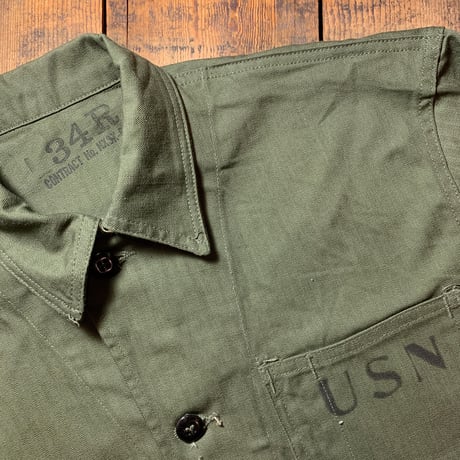 1940's US.NAVY N-3 Herringbone Jacket Deadstock