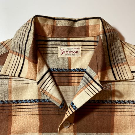 1950's SPORTOP Flannel L/S Shirt Deadstock