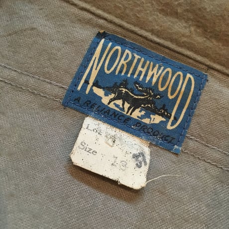 1940's NORTHWOOD Chamois Cloth Pollover L/S Shirt
