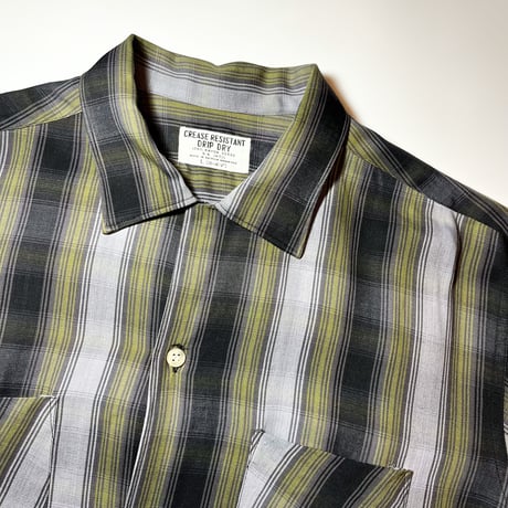 1960's CREASE RESISTANT Rayon L/S Shirt