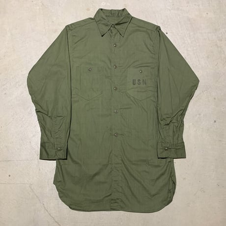 1940's US.NAVY N-3 Poplin L/S Shirt Deadstock