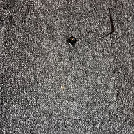 1950's SUPER PIONEER Black Chambray L/S Shirt