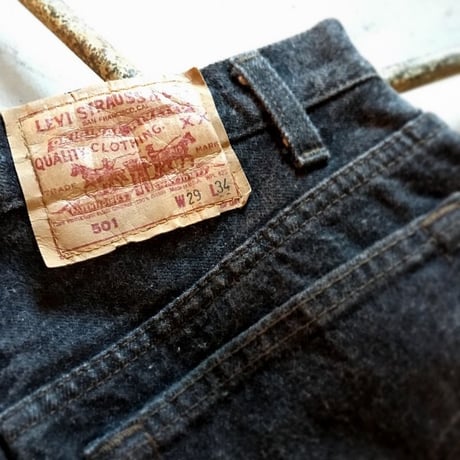 1990's Levi's 501 Black Denim Pants