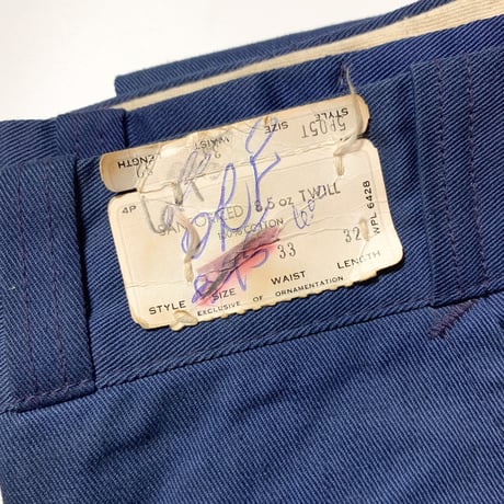 1960's BLUE BELL Chino Trousers Deadstock