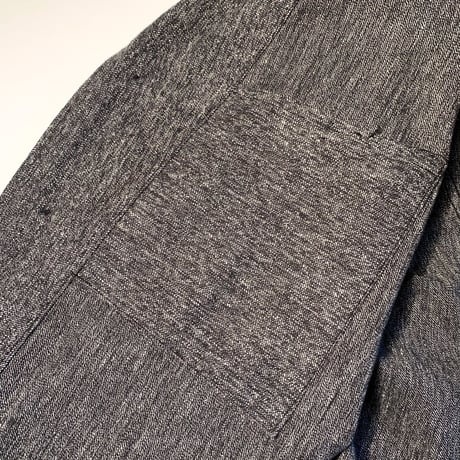 1950's French Unknown Black Chambray Work Jacket