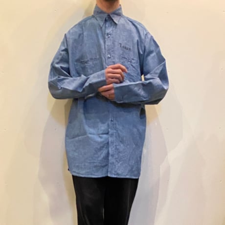 1960's US.NAVY Chambray L/S Shirt