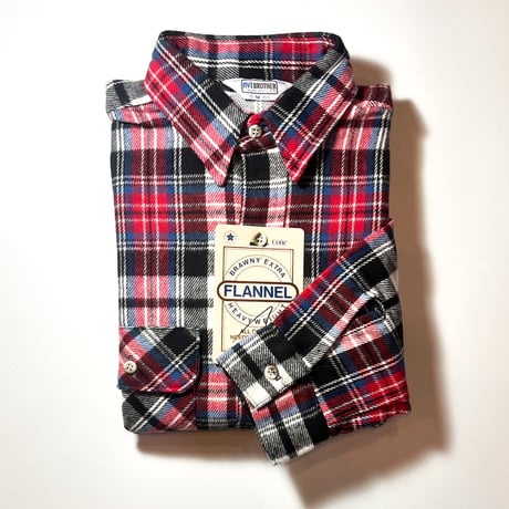 1980's FIVE BROTHER Heavy Flannel L/S Shirt Deadstock