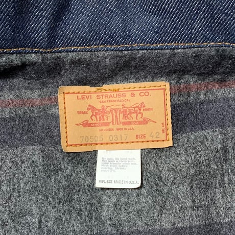 1970's〜 Levi's 70505-0317 Denim Jacket Deadstock