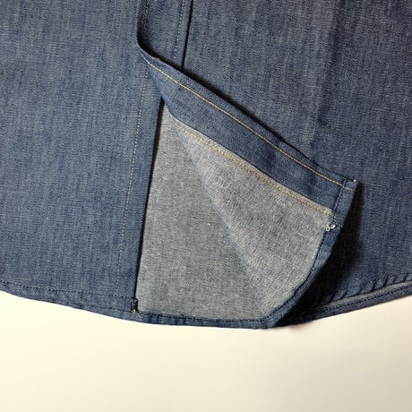 1980's BIG MAC Denim Western L/S Shirt Deadstock