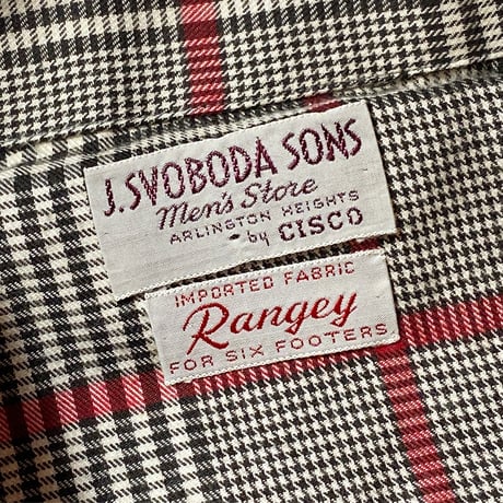 1960's J.SVOBODA SONS L/S Shirt Deadstock
