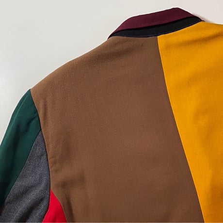 1960's Unknown Fabric&Color Sample Crazy Pattern Tailored Jacket