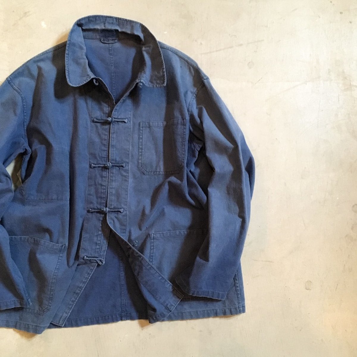 ジャケット・アウター Indigo Vintage Loose China Shirts Jacket fit=scale-down,w=1200
