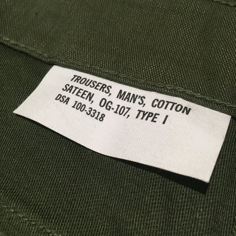 1970's US.ARMY Utility Trousers Deadstock