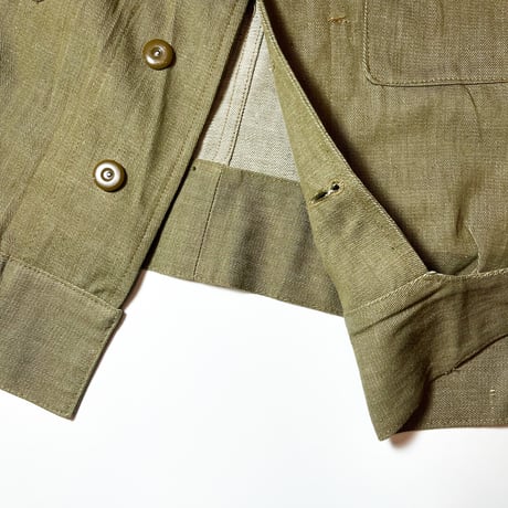 1940's British Army Green Denim Jacket Deadstock