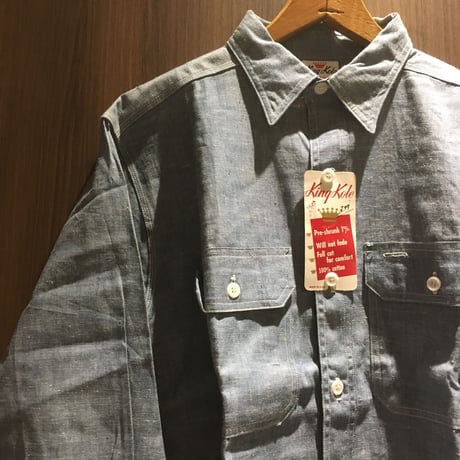 1960's King Kole Chambray L/S Shirt Deadstock