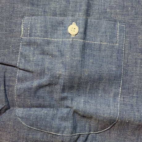 1960's RIVERSIDE Chambray L/S Shirt Deadstock