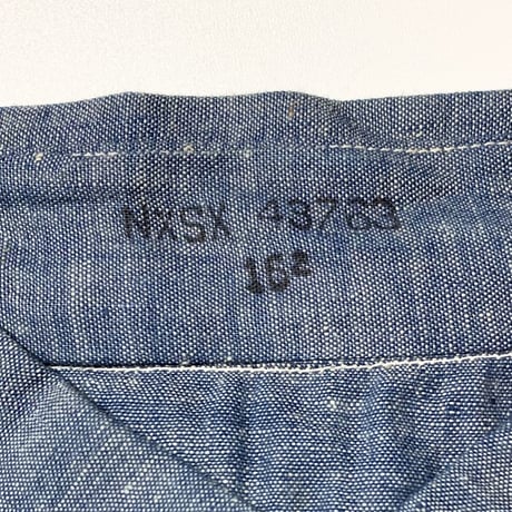 1940's US.NAVY Chambray L/S Shirt Deadstock