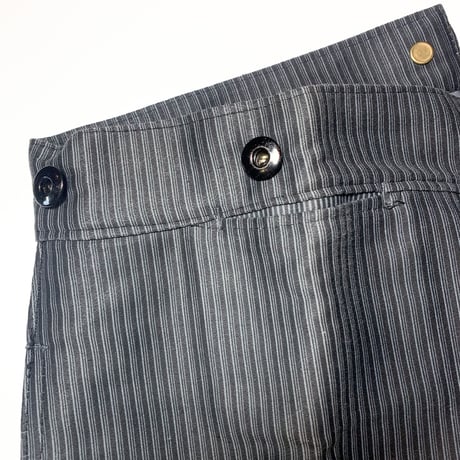 1940's French Unknown Printed Moleskin Trousers Deadstock