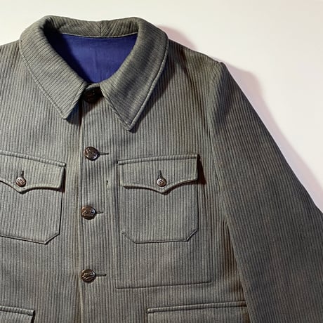 1950's French Unknown Pique Hunting Jacket