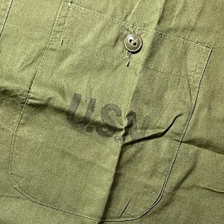 1940's US.NAVY N-3 Poplin L/S Shirt Deadstock