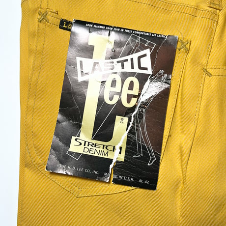 1960〜70's Lee LASTIC Stretch Denim Tapered Pants Deadstock