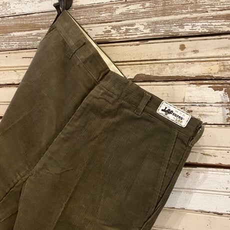 1960's Lee Leesures Corduroy Tapered Pants Deadstock