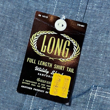 1960's RED BALL Chambray L/S Shirt Deadstock