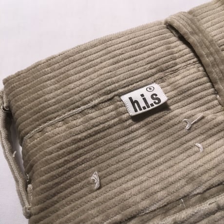 1960's h.i.s Corduroy Tapered Pants Deadstock