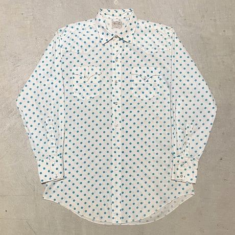 1960's H BAR C Western L/S Shirt