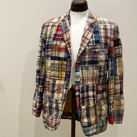 1960's Martin Eastman Ltd Indian Madras Patchwork Tailored Jacket