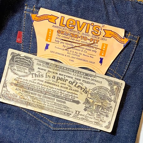 1970's Levi's 501 66 Single Denim Pants Deadstock