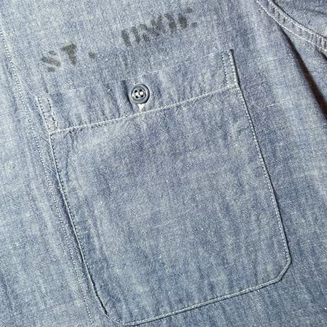 1960's US.NAVY Chambray L/S Shirt