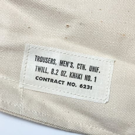 1960's US.ARMY Chino Trousers Deadstock