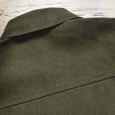 1960's〜 British Green Denim Prisoner Jacket Deadstock