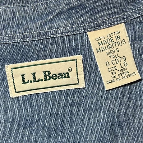 1990's〜 L.L.Bean Chambray S/S Shirt Deadstock