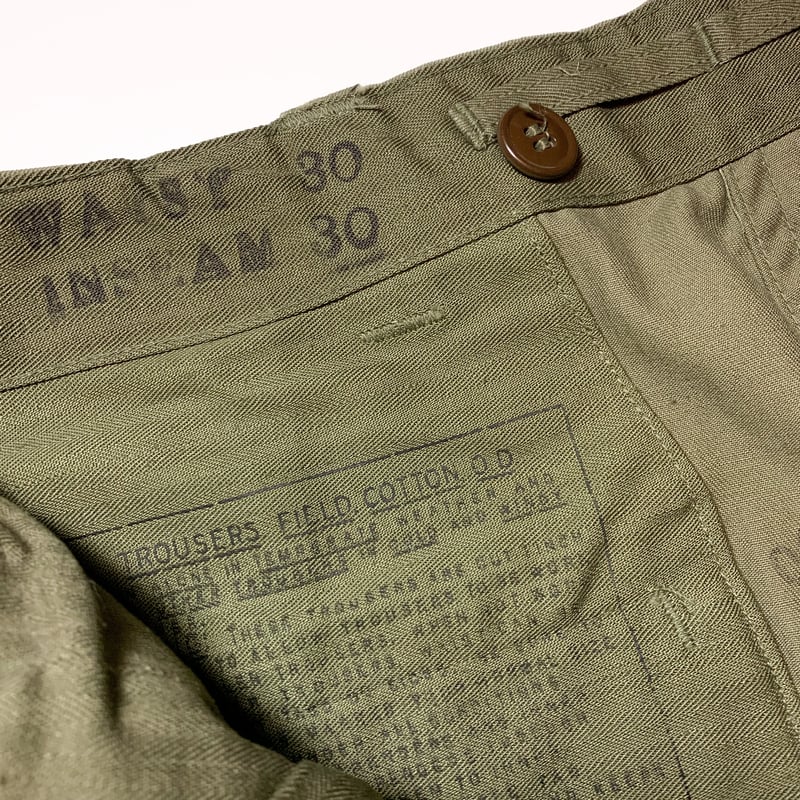 M45 フィールド トラウザー 1940's US.ARMY M-45 Field Trousers Deadstock |