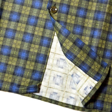 1960's Sport Shirt Flannel L/S Shirt Deadstock